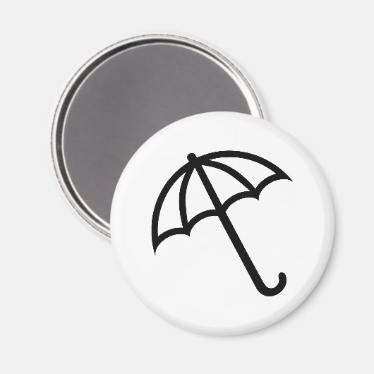 Aimant Icône Parapluie (Recto/Verso)