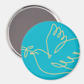 Aimant Icône Peace Dove (Recto/Verso)