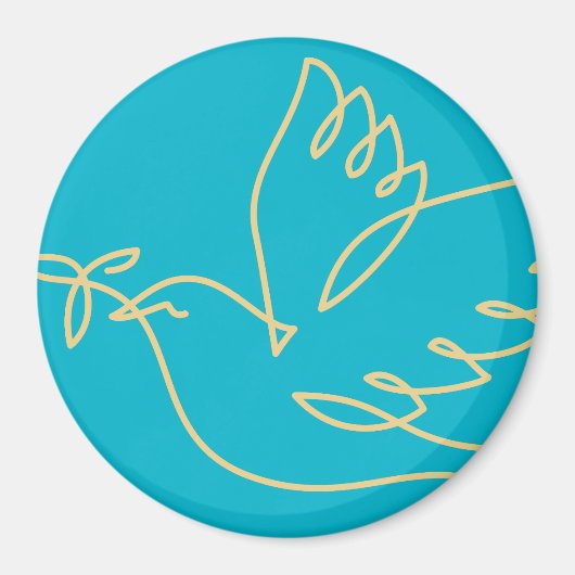 Aimant Icône Peace Dove (Devant)