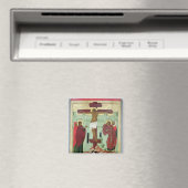 Aimant Icône représentant la Crucifixion avec la Vierge (In Situ (Lave-vaisselle))
