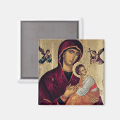 Aimant Icône représentant la Sainte Mère de la Passion (Recto/Verso)