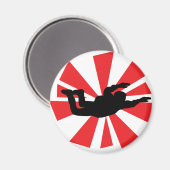 Aimant icône skydiver (Recto/Verso)