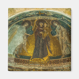Aimant Icône Theotokos et Christ Child with Angels
