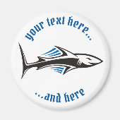 Aimant Icône tribale de requin 1 (Devant)