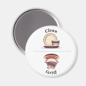 Aimant Icônes de charme Lave-vaisselle propre/sale (Recto/Verso)