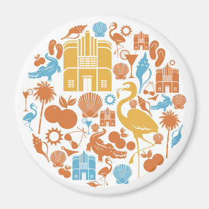 Aimant Icônes de Floride