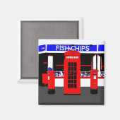 Aimant Icônes en anglais (Recto/Verso)