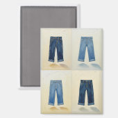 Aimant Icônes indigo Painterly Art Denim Denimhead (Recto/Verso)