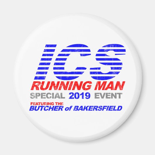 Aimant ICS Running Man Faded (Devant)