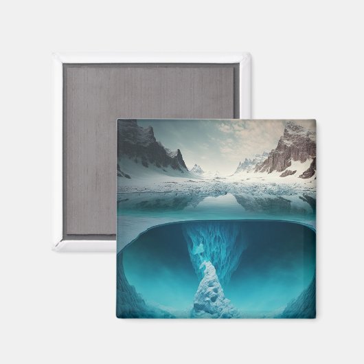 Aimant Icy Mountain View (Recto/Verso)