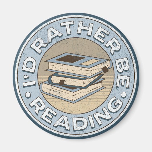 Aimant I'd rather be reading (Devant)