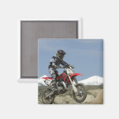 Aimant Idaho, course de motocross, course de moto (Recto/Verso)