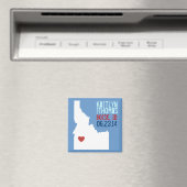 Aimant Idaho Enregistrer la date - Ville personnalisable (In Situ (Lave-vaisselle))