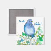 Aimant Idaho Souvenir Mountain Bluebird Syringa (Recto/Verso)