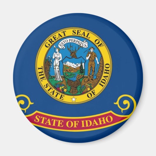 Aimant Idaho State Flag (Devant)