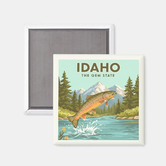 Aimant Idaho vintage (Recto/Verso)