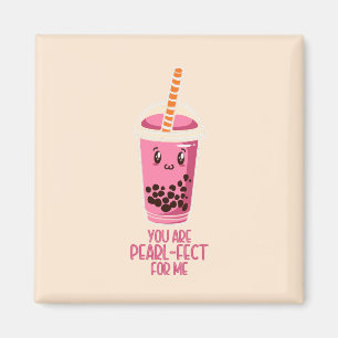 Aimant Idéal pour moi boba perle thé boisson kawaii rose