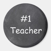 Aimant Idée cadeau conception tableau noir enseignant #1 (Devant)