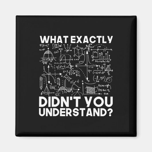 Aimant Idée cadeau scientifique drôle physicien maths phy (Devant)