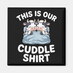 Aimant Idée de couple de vaches drôle c'est notre câlin