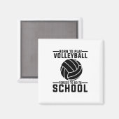 Aimant Idées cadeaux de volley-ball | Équipe du joueur de (Recto/Verso)