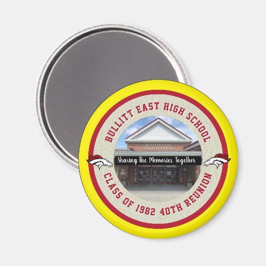 Aimant Idées de réunion de classe secondaire customisées (Recto/Verso)