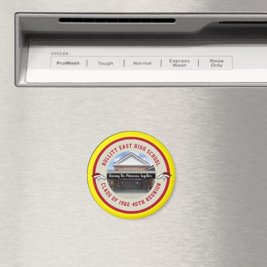 Aimant Idées de réunion de classe secondaire customisées (In Situ (Lave-vaisselle))