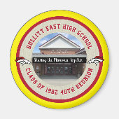 Aimant Idées de réunion de classe secondaire customisées (Devant)