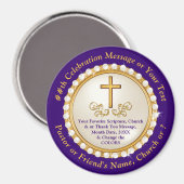 Aimant Idées de souvenirs bon marché pour l'anniversaire  (Recto/Verso)