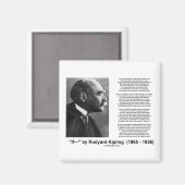 Aimant "If—" Poème De Rudyard Kipling (Recto/Verso)