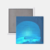 Aimant Igloo room at Hotel de Glace, Québec, Canada (Recto/Verso)