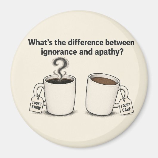 Aimant Ignorance et Apathie (Devant)