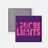 Aimant IGNORE LIMITS - Motivation de l'entraînement des f (Recto/Verso)