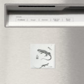 Aimant Iguana à coque (In Situ (Lave-vaisselle))