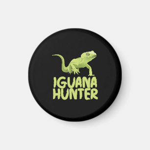 Aimant Iguana Hunter - Amusant Iguana Reptile animal