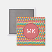 Aimant iKat Zigzag Design Couleurs d'épices (Recto/Verso)
