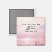 Aimant Il A Tout Fait Beau Coucher De Soleil Aquarelle (Recto/Verso)