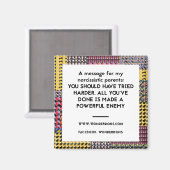 Aimant Il aurait fallu essayer plus d'aimant frigo (Recto/Verso)