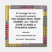 Aimant Il aurait fallu essayer plus d'aimant frigo (Devant)