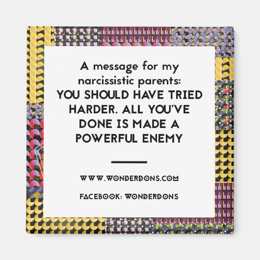 Aimant Il aurait fallu essayer plus d'aimant frigo (Devant)