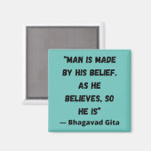 Aimant Il Croit, Il Est Donc Bhagavad Gita (Recto/Verso)