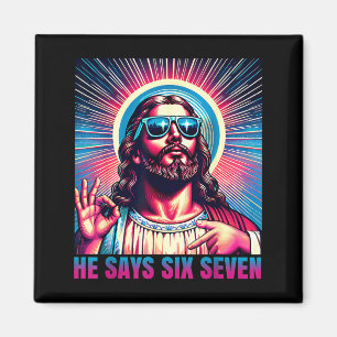 Aimant Il dit six sept Joyeuses Pâques Jésus Sungles Chri