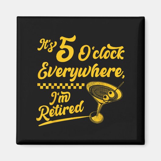 Aimant Il est 5 heures Partout drôle Cadeaux de queue à l (Devant)