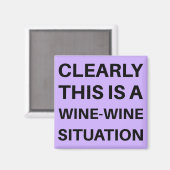Aimant Il est clair qu'il s'agit d'une situation du vin (Recto/Verso)