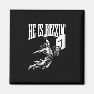 Aimant Il est drôle Jésus Sketll Meme Pâques Christ