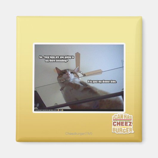 Aimant Il est plus tard que mon dîner (Devant)