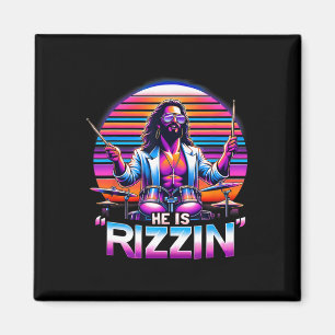 Aimant Il est Rizzin' Jésus a Rizzen Funny Pâques Christ
