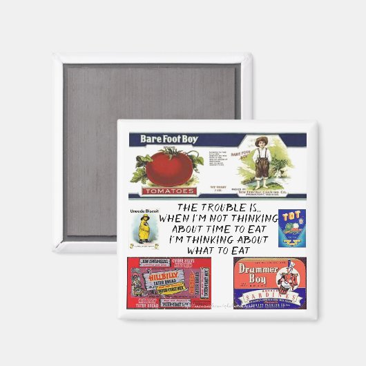 Aimant "Il est temps de manger" ? (Recto/Verso)