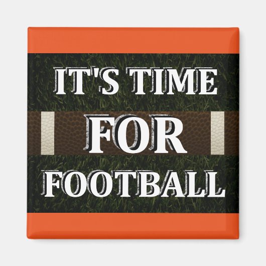 Aimant Il est temps pour l'aimant du football (Devant)