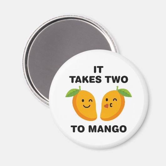 Aimant Il Faut Deux À Mango (Recto/Verso)